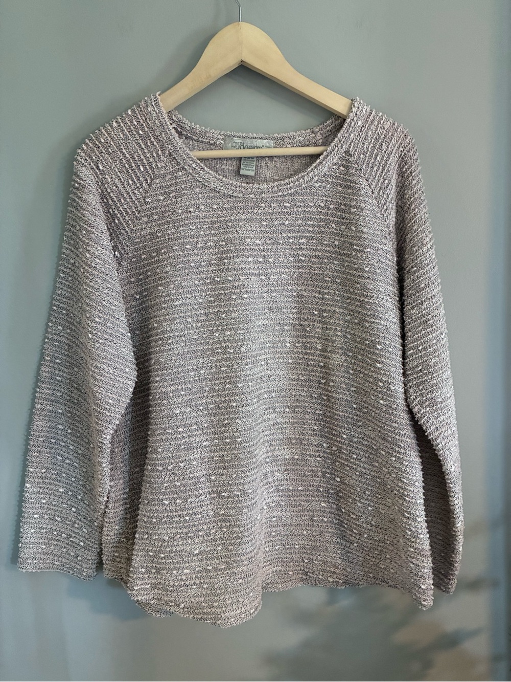 By Design Light Pink Textured Sweater Size Extra Large
